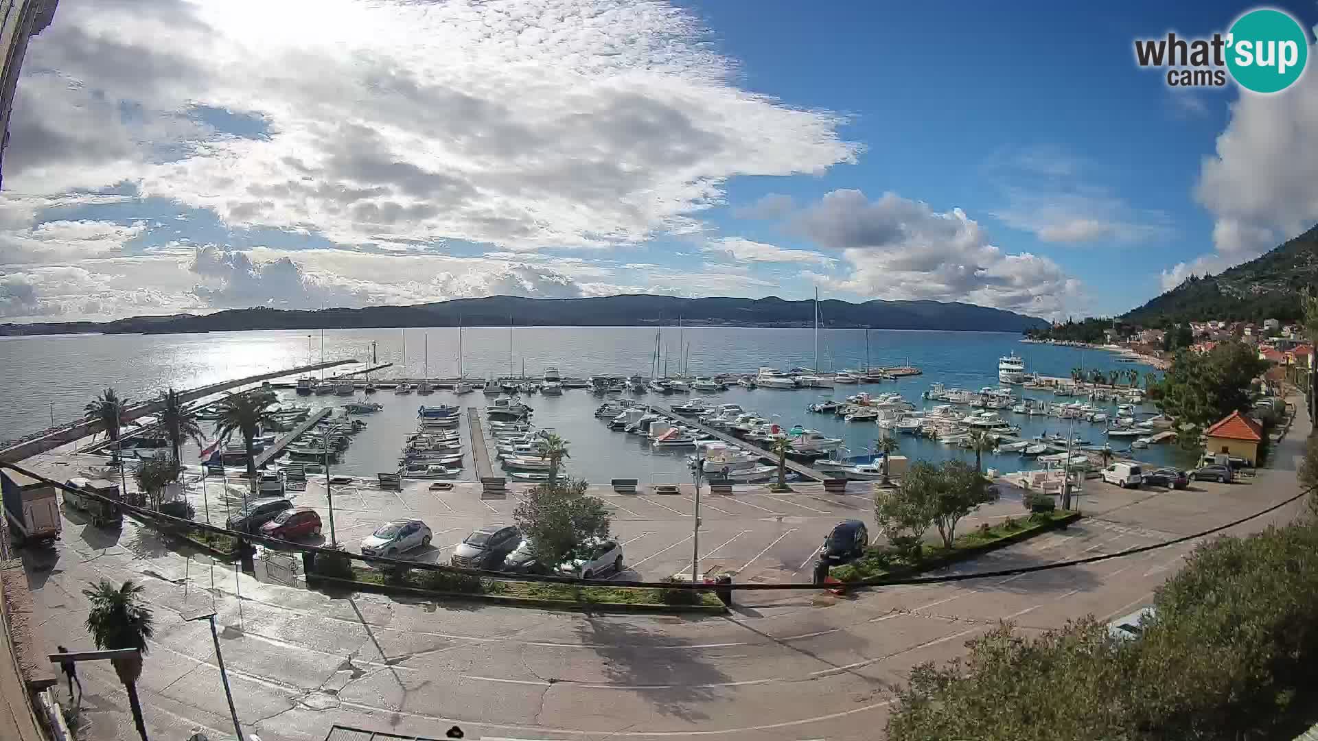 Webcam Orebić Riva – Ferry to Korčula Live