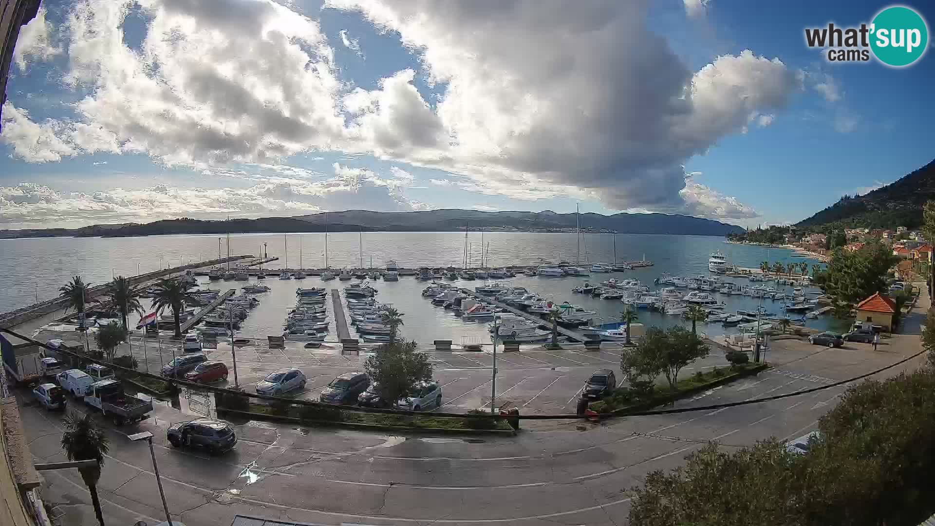 Webcam Orebić Riva – Ferry to Korčula Live