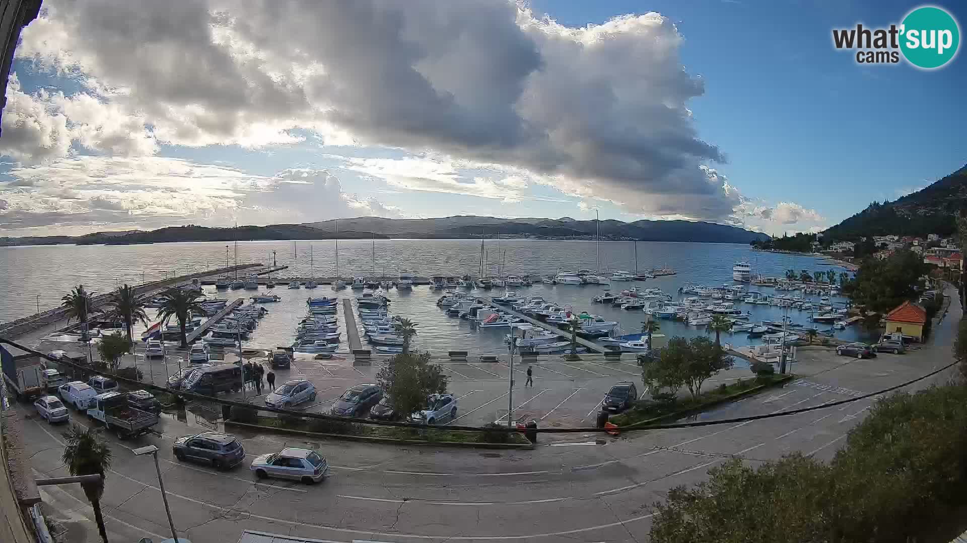 Webcam Orebić Riva – Ferry to Korčula Live