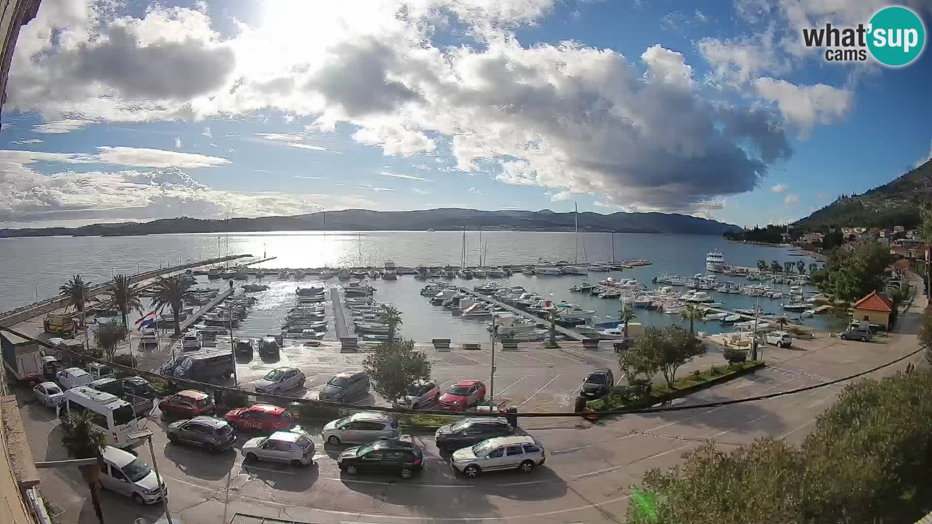 Web kamera Orebić Riva – Trajekt za Korčulu uživo