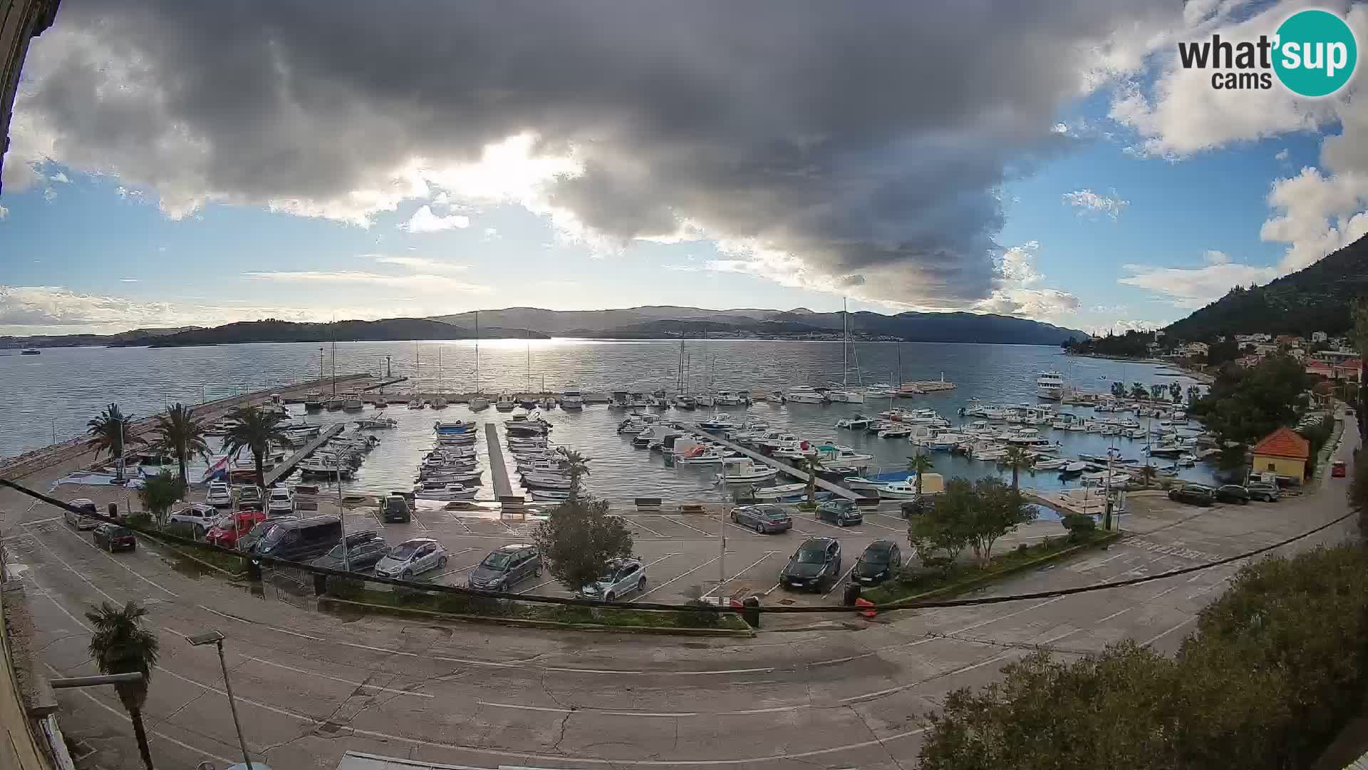 Webcam Orebić Riva – Ferry vers Korčula en direct