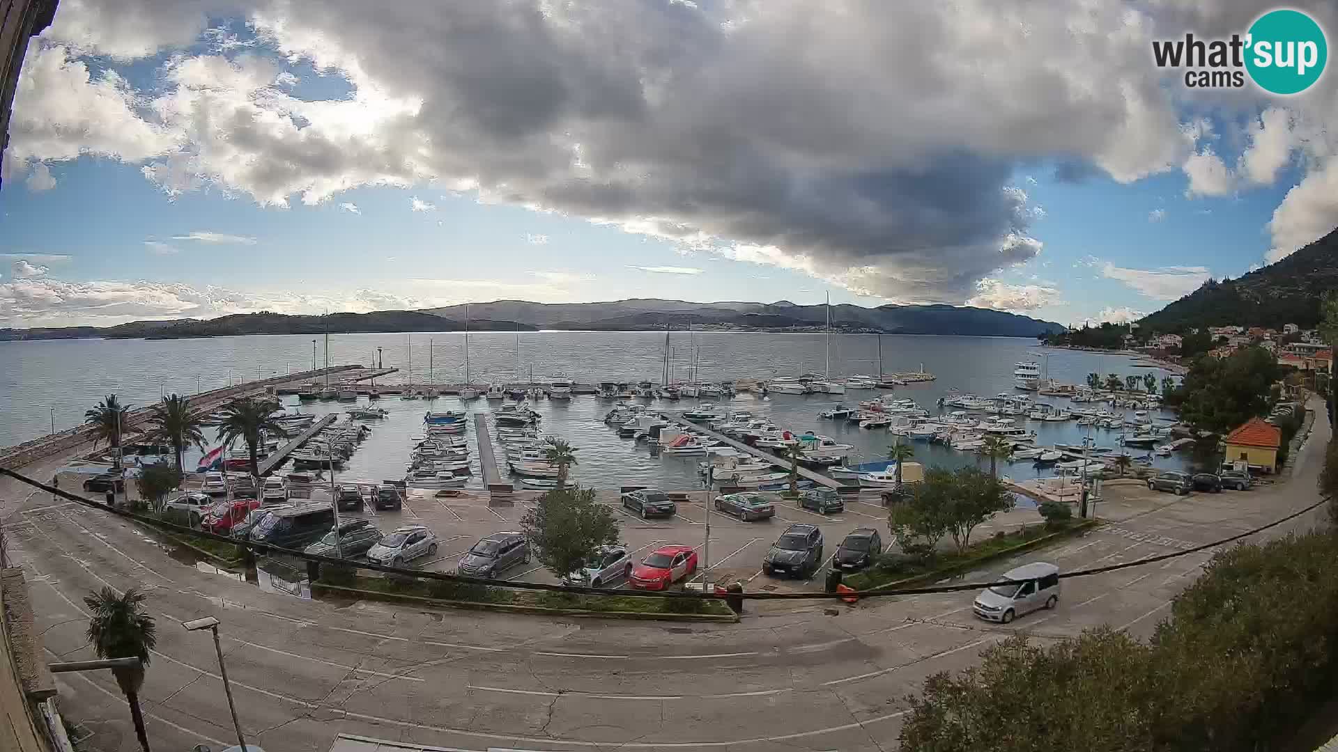 Webcam Orebić Riva – Ferry vers Korčula en direct