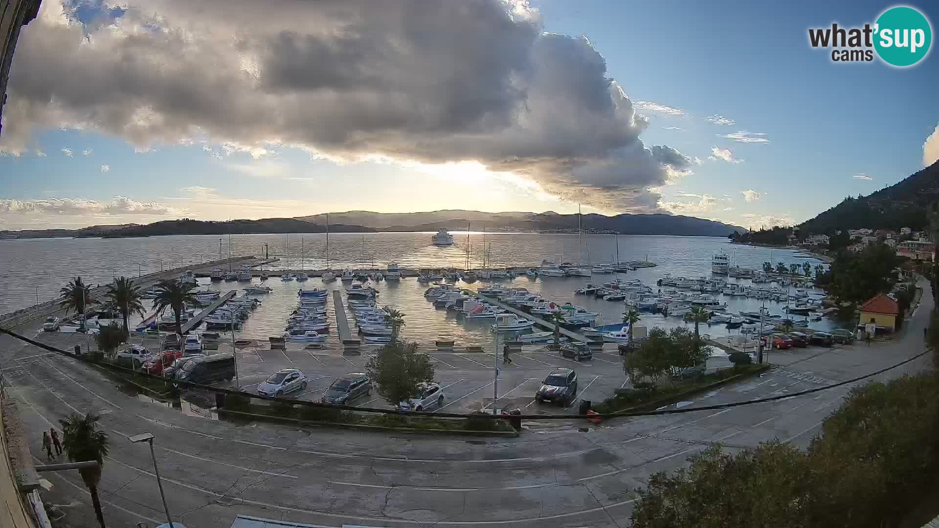 Webcam Orebić Uferpromenade – Fähre nach Korčula Live