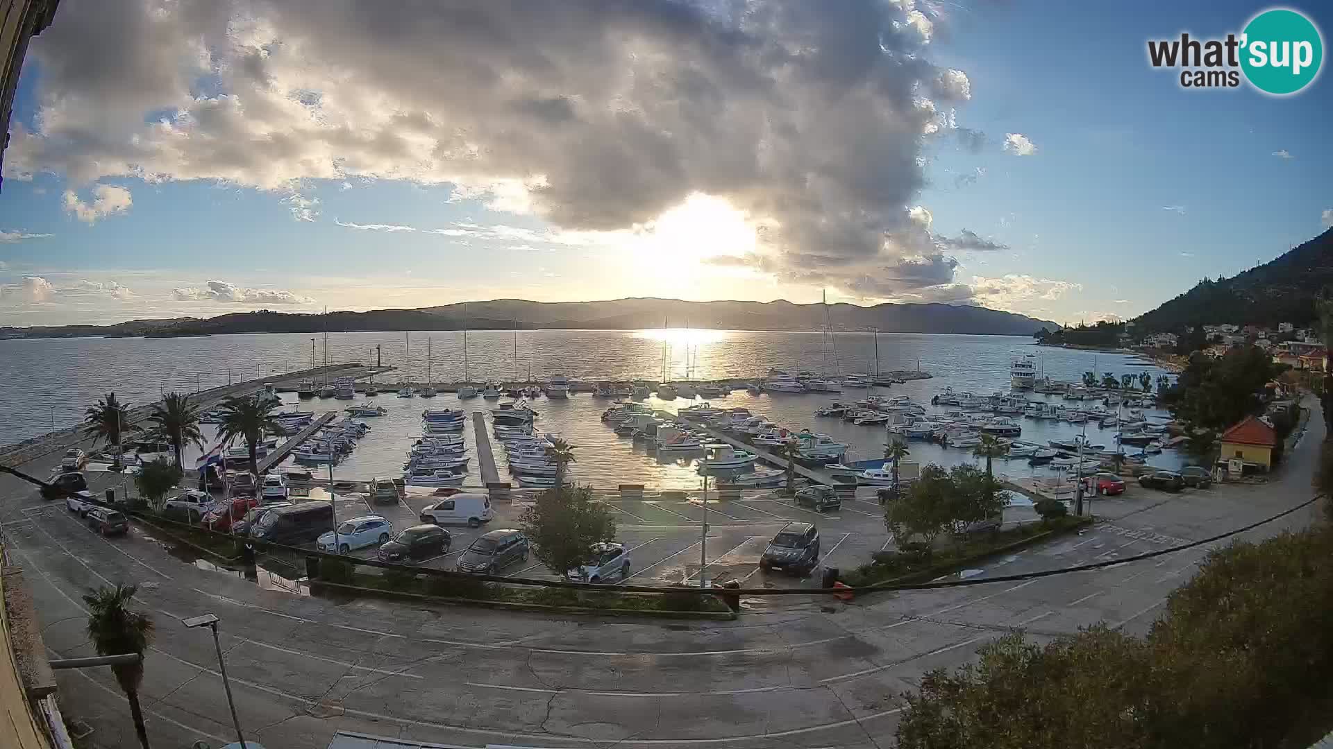 Webcam Orebić Uferpromenade – Fähre nach Korčula Live