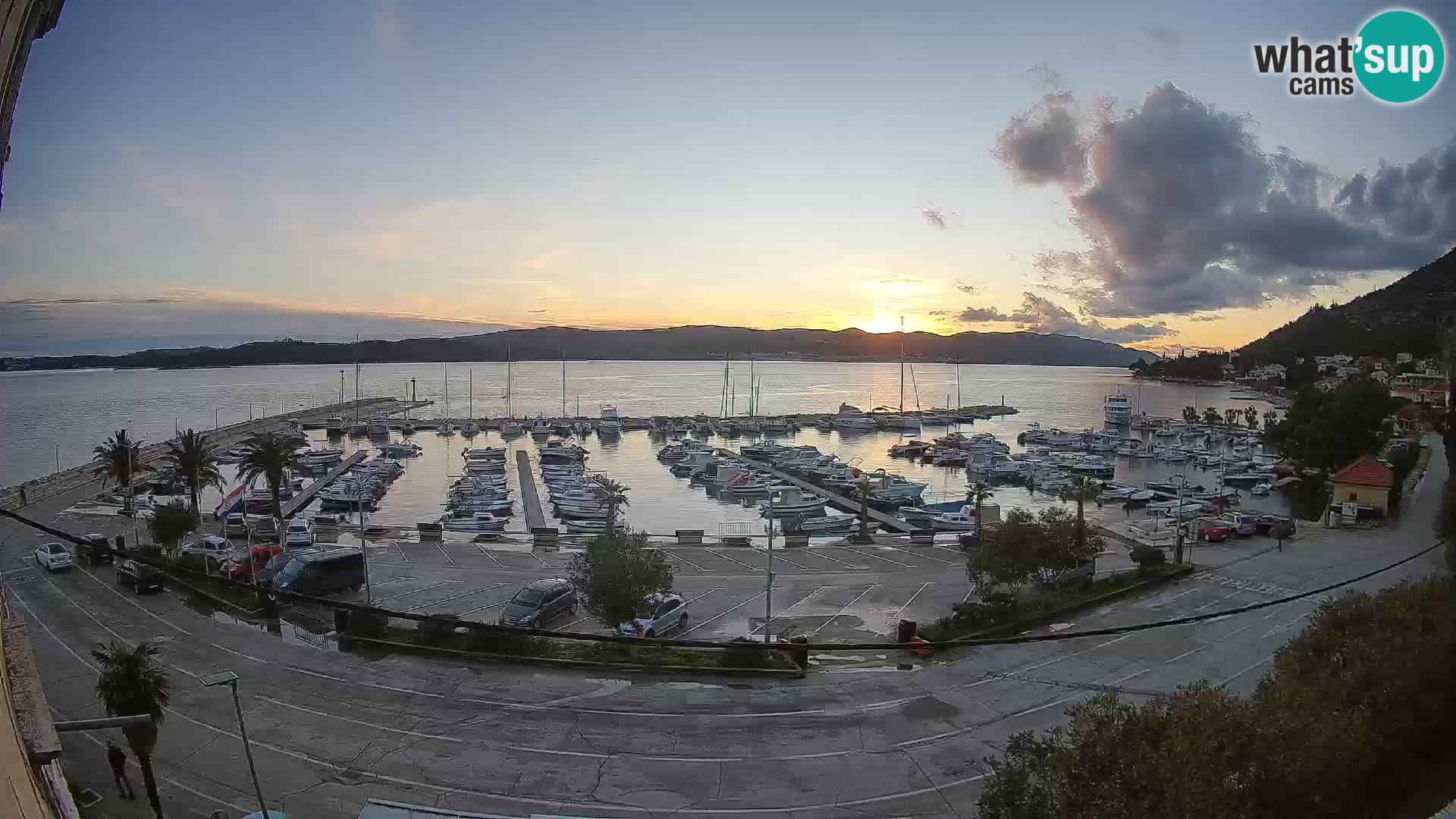 Webcam Orebić Riva – Ferry a Korčula en vivo