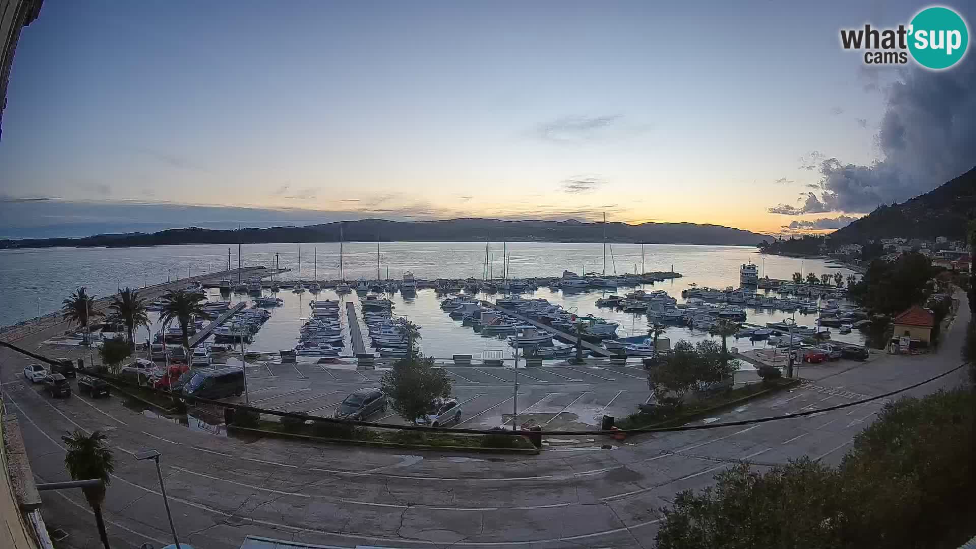 Webcam Orebić Riva – Ferry vers Korčula en direct