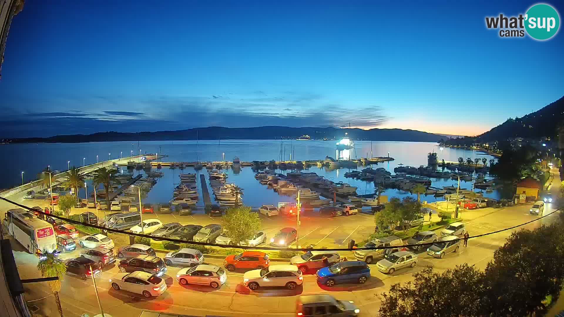 Webcam Orebić Riva – Ferry to Korčula Live