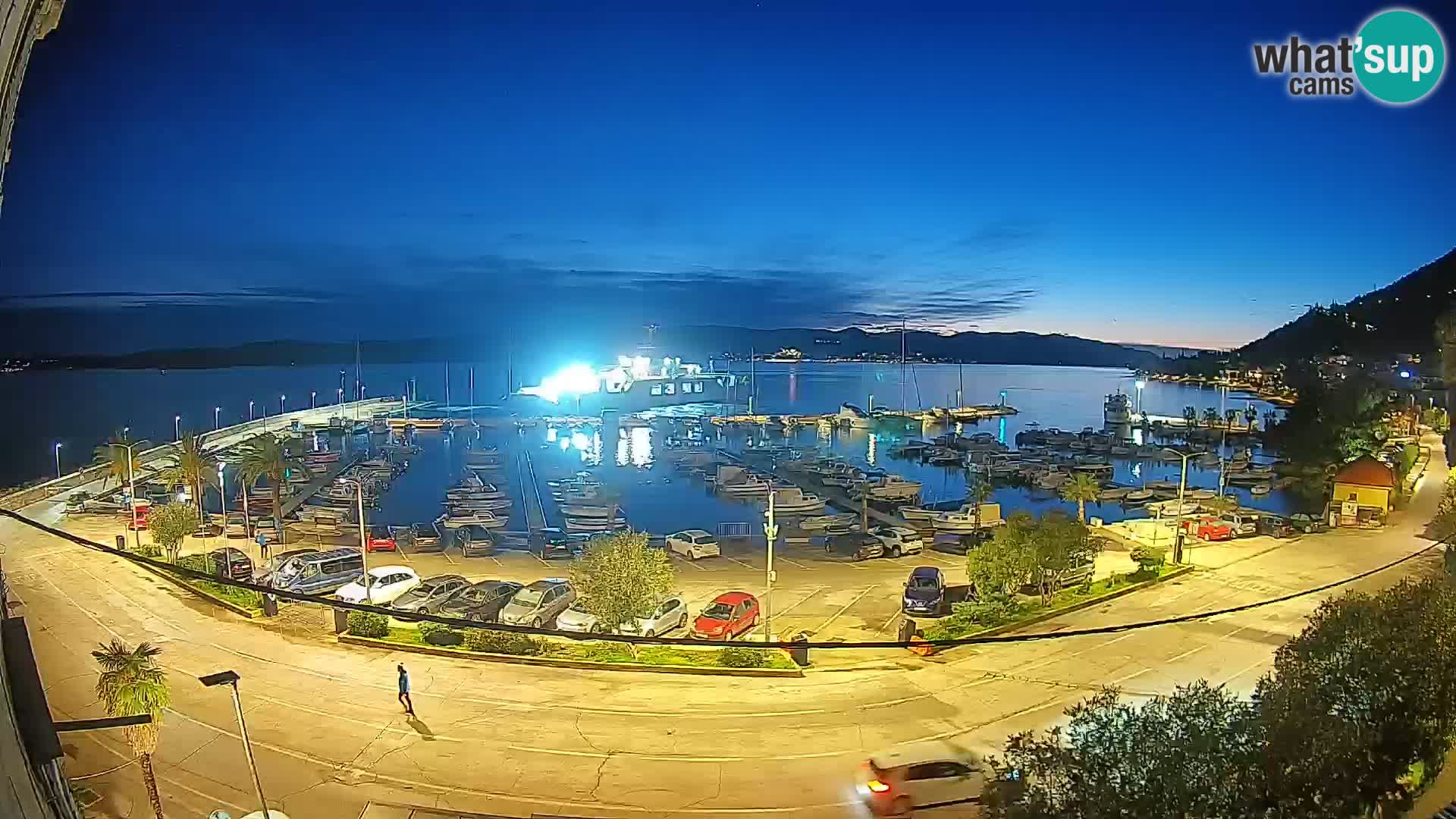 Webcam Orebić Riva – Ferry a Korčula en vivo