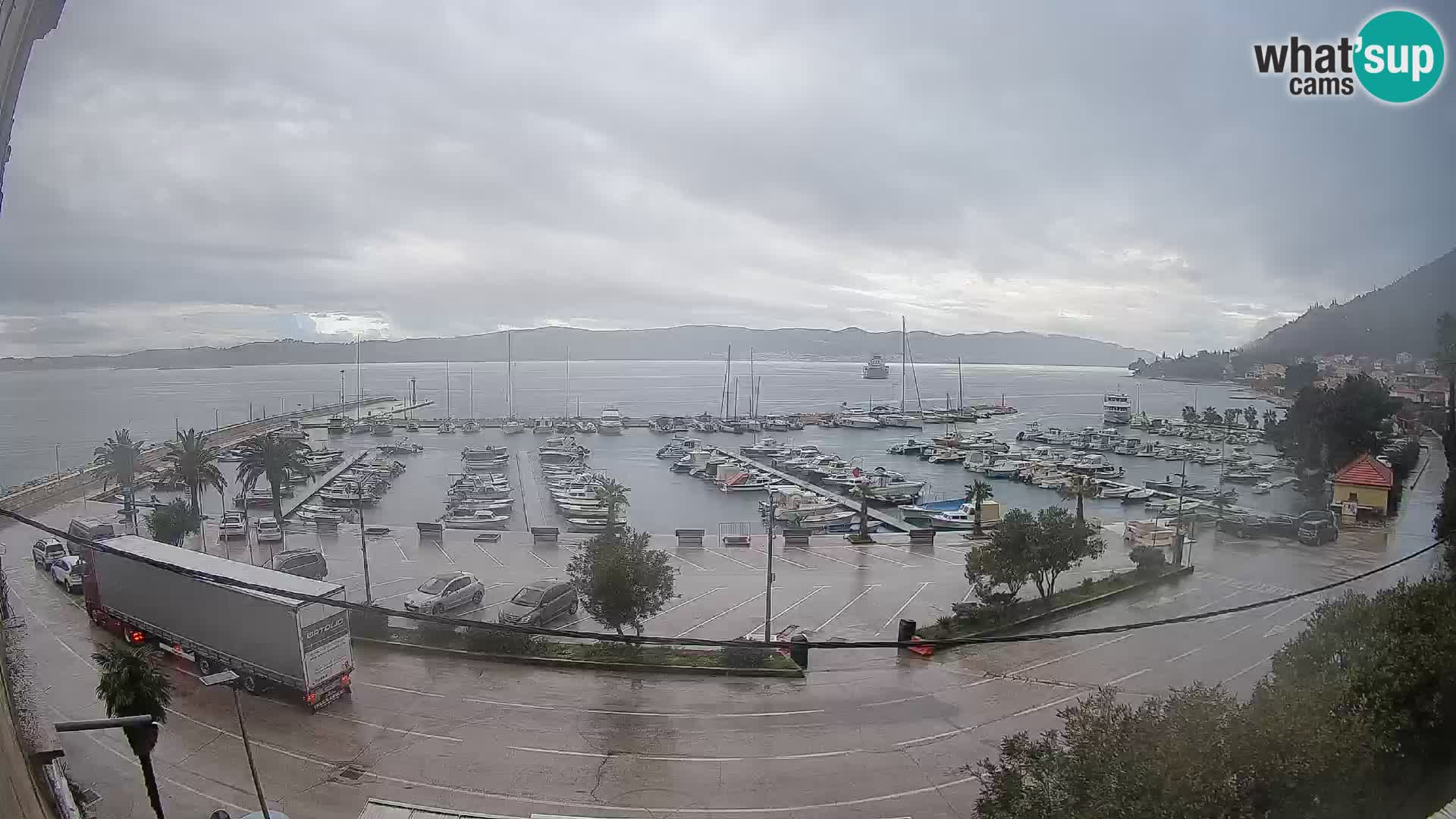 Webcam Orebić Riva – Ferry to Korčula Live