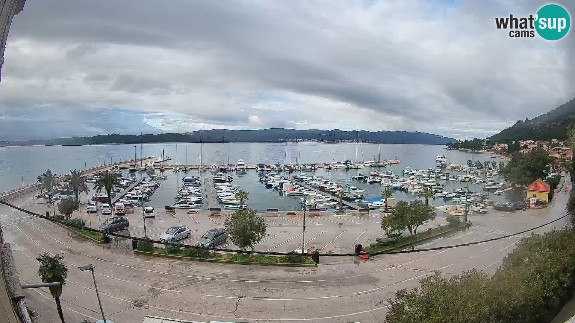 Webcam Orebić Uferpromenade – Fähre nach Korčula Live