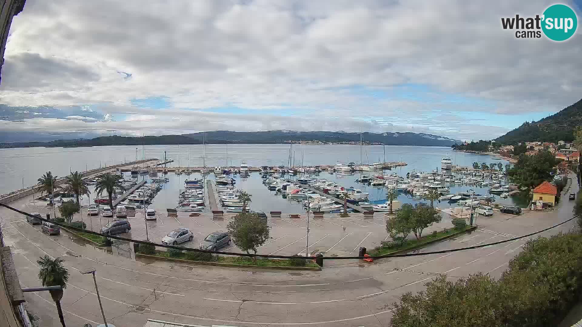 Webcam Orebić Riva – Ferry a Korčula en vivo