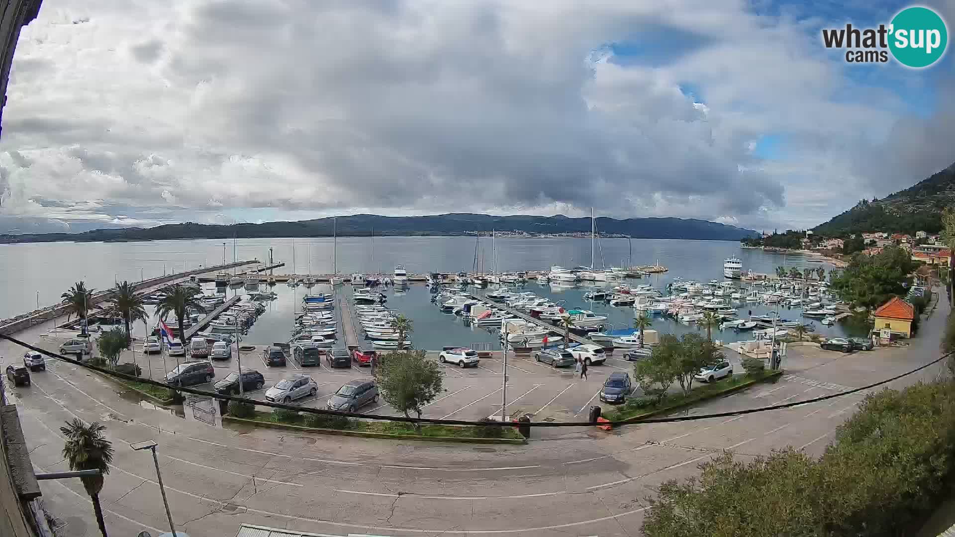 Webcam Orebić Uferpromenade – Fähre nach Korčula Live