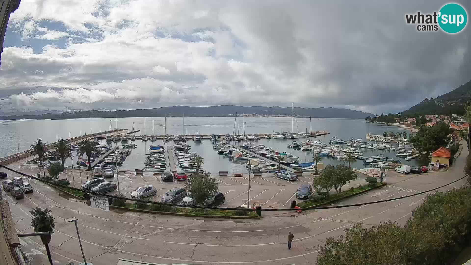 Webcam Orebić Uferpromenade – Fähre nach Korčula Live