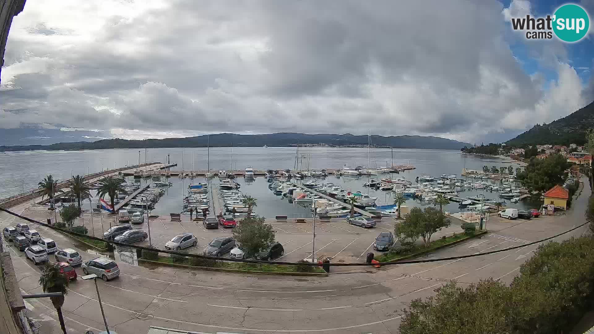 Webcam Orebić Riva – Ferry to Korčula Live