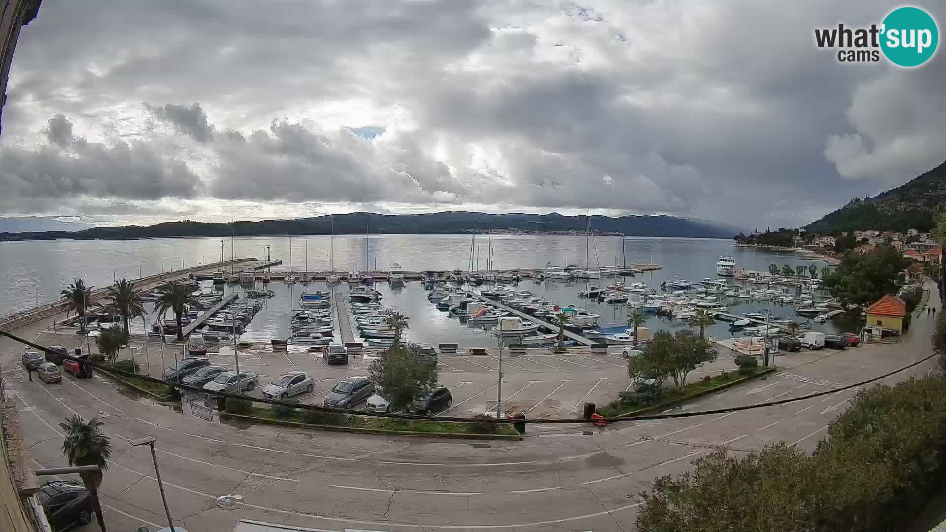 Webcam Orebić Riva – Ferry a Korčula en vivo