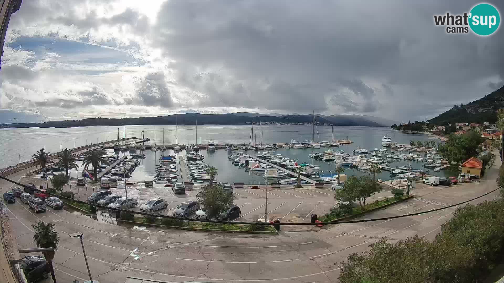 Webcam Orebić Riva – Ferry to Korčula Live