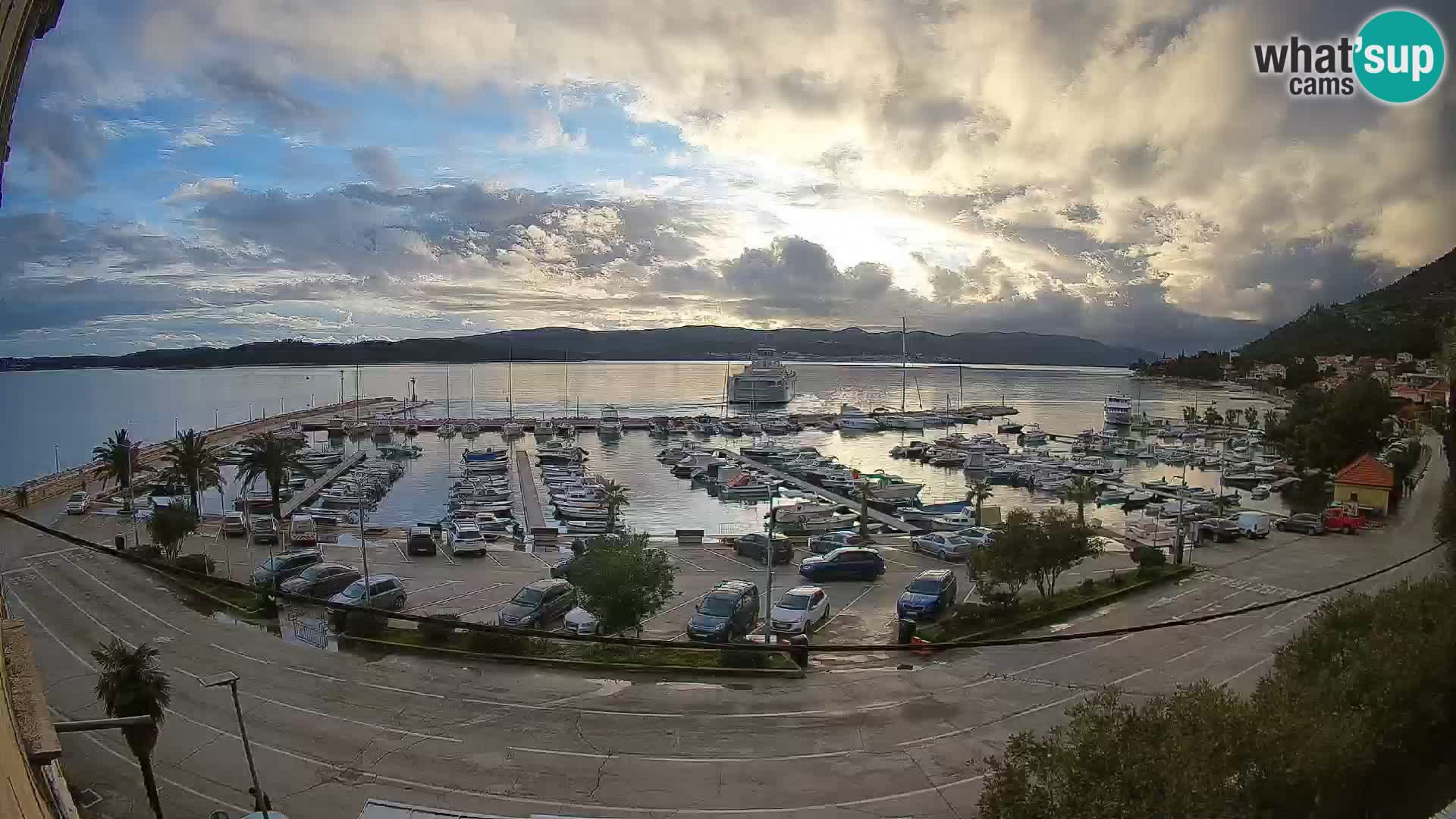 Webcam Orebić Riva – Ferry to Korčula Live