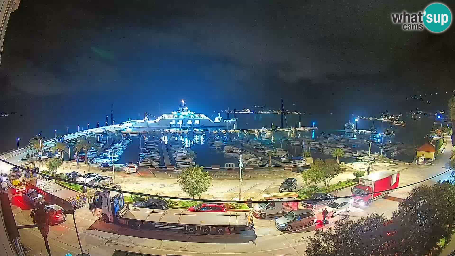 Webcam Orebić Riva – Ferry a Korčula en vivo