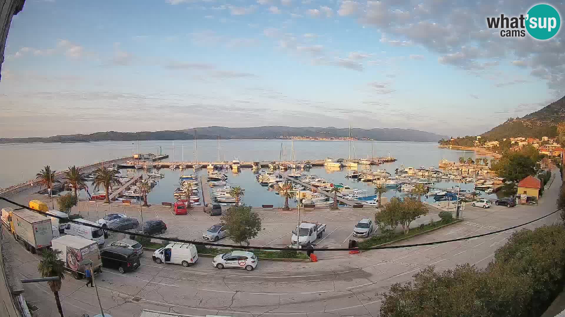 Webcam Orebić Riva – Ferry a Korčula en vivo