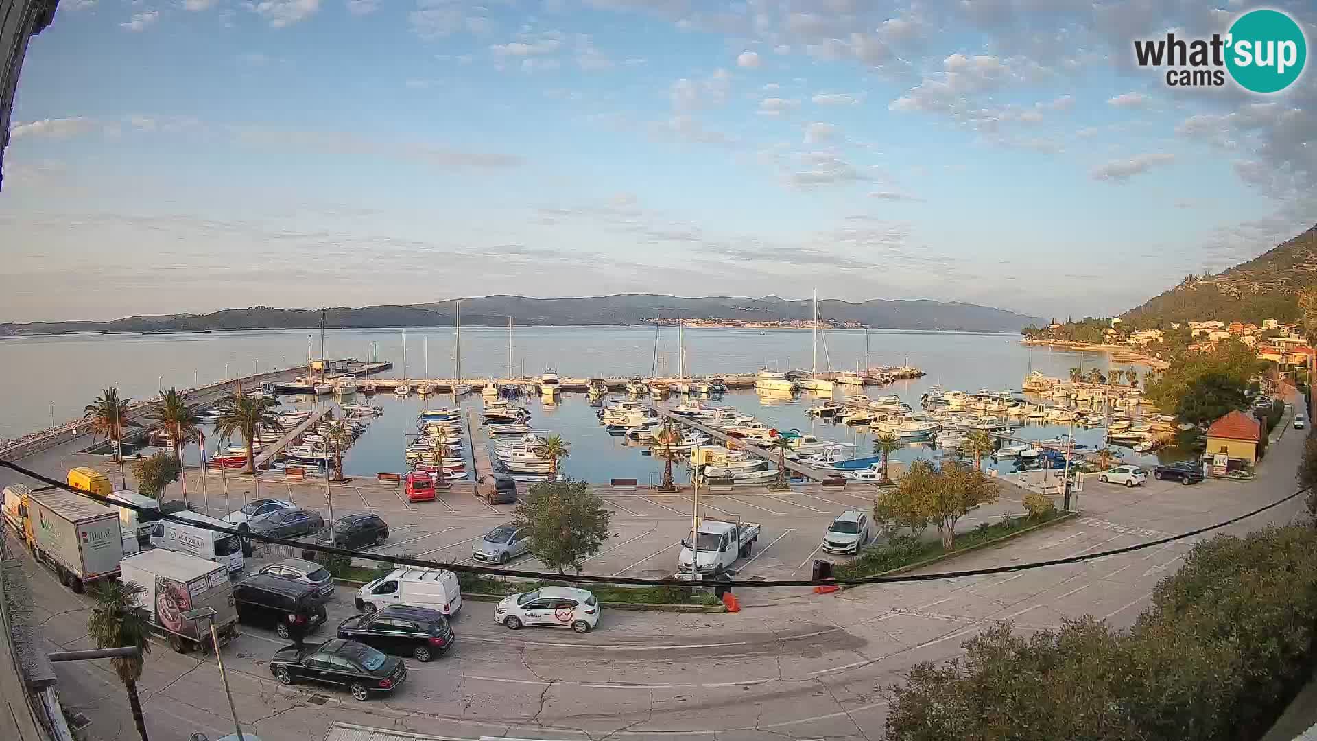 Webcam Orebić Uferpromenade – Fähre nach Korčula Live
