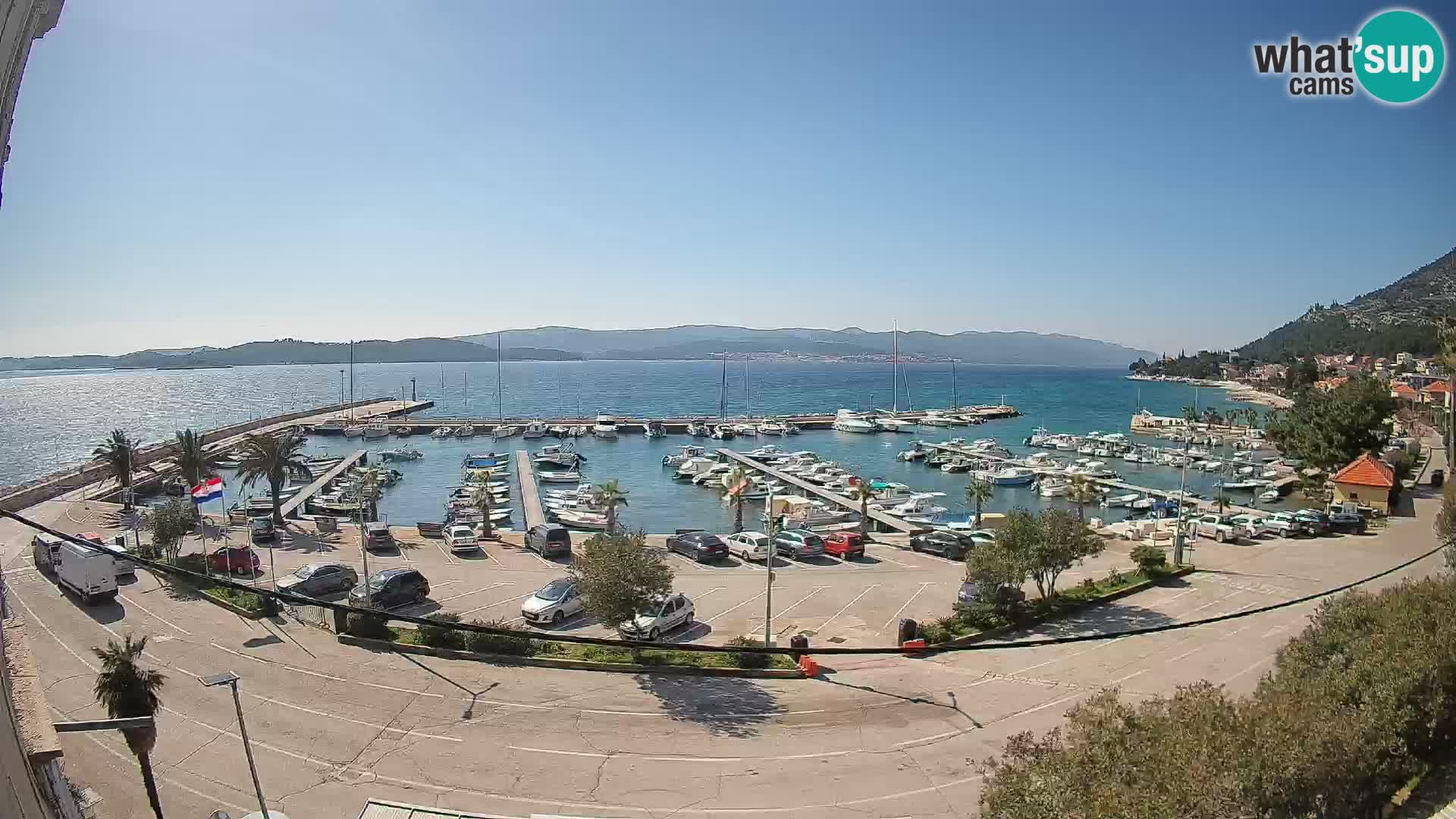 Webcam Orebić Riva – Ferry to Korčula Live