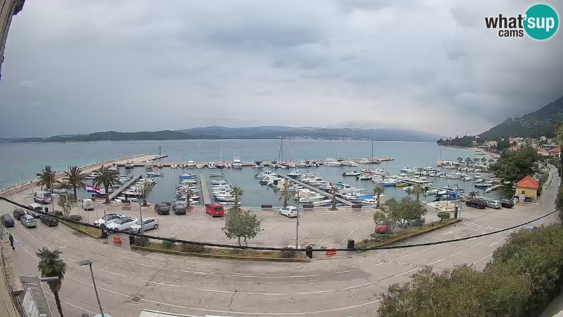 Webcam Orebić Riva – Ferry vers Korčula en direct