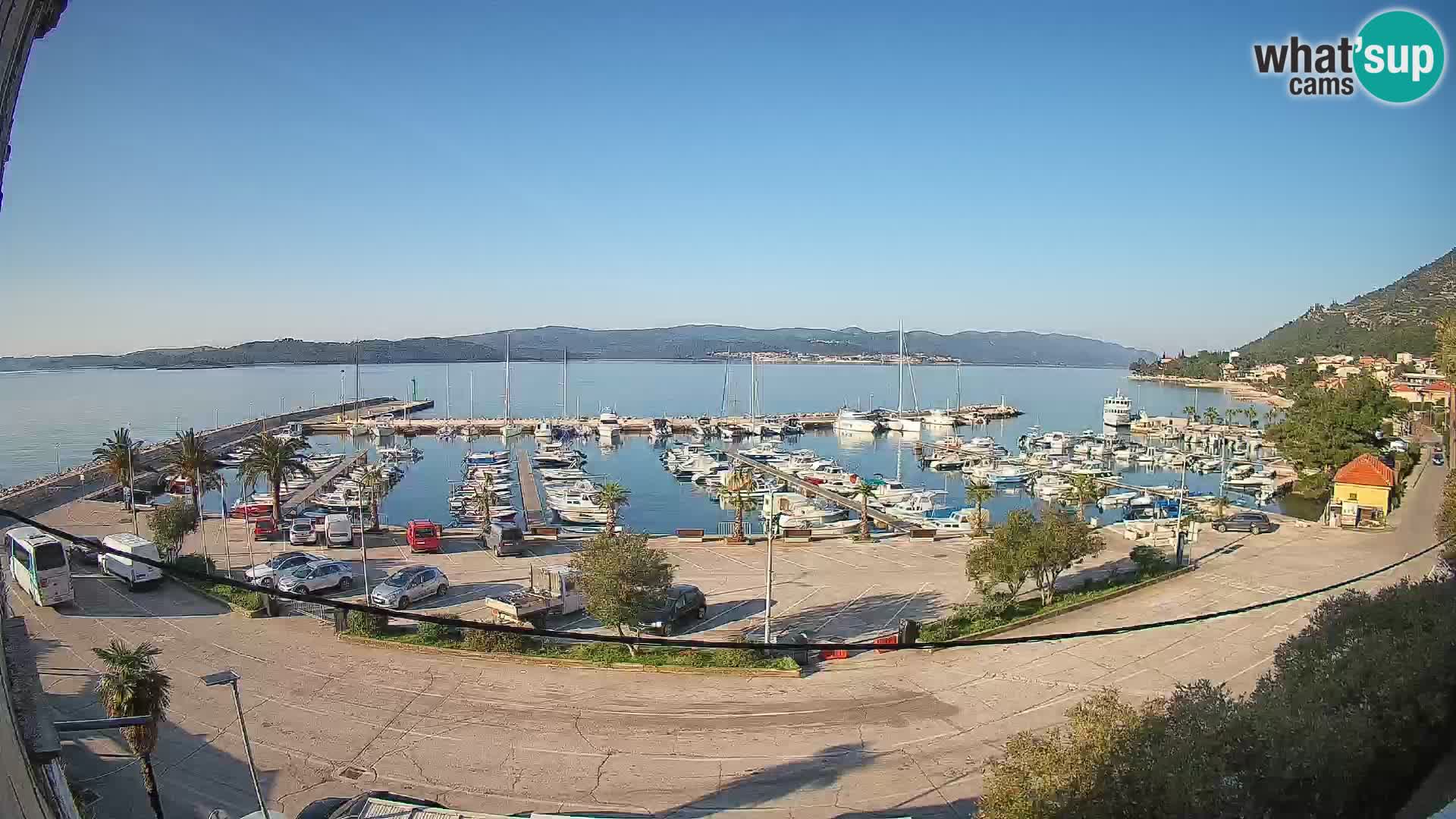 Webcam Orebić Uferpromenade – Fähre nach Korčula Live
