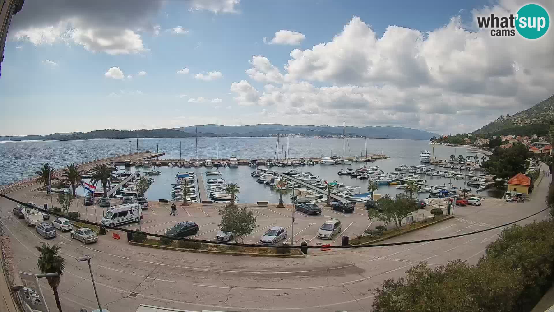Web kamera Orebić Riva – Trajekt za Korčulu uživo