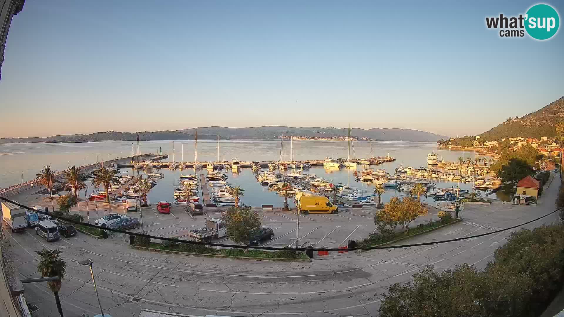 Webcam Orebić Riva – Ferry a Korčula en vivo