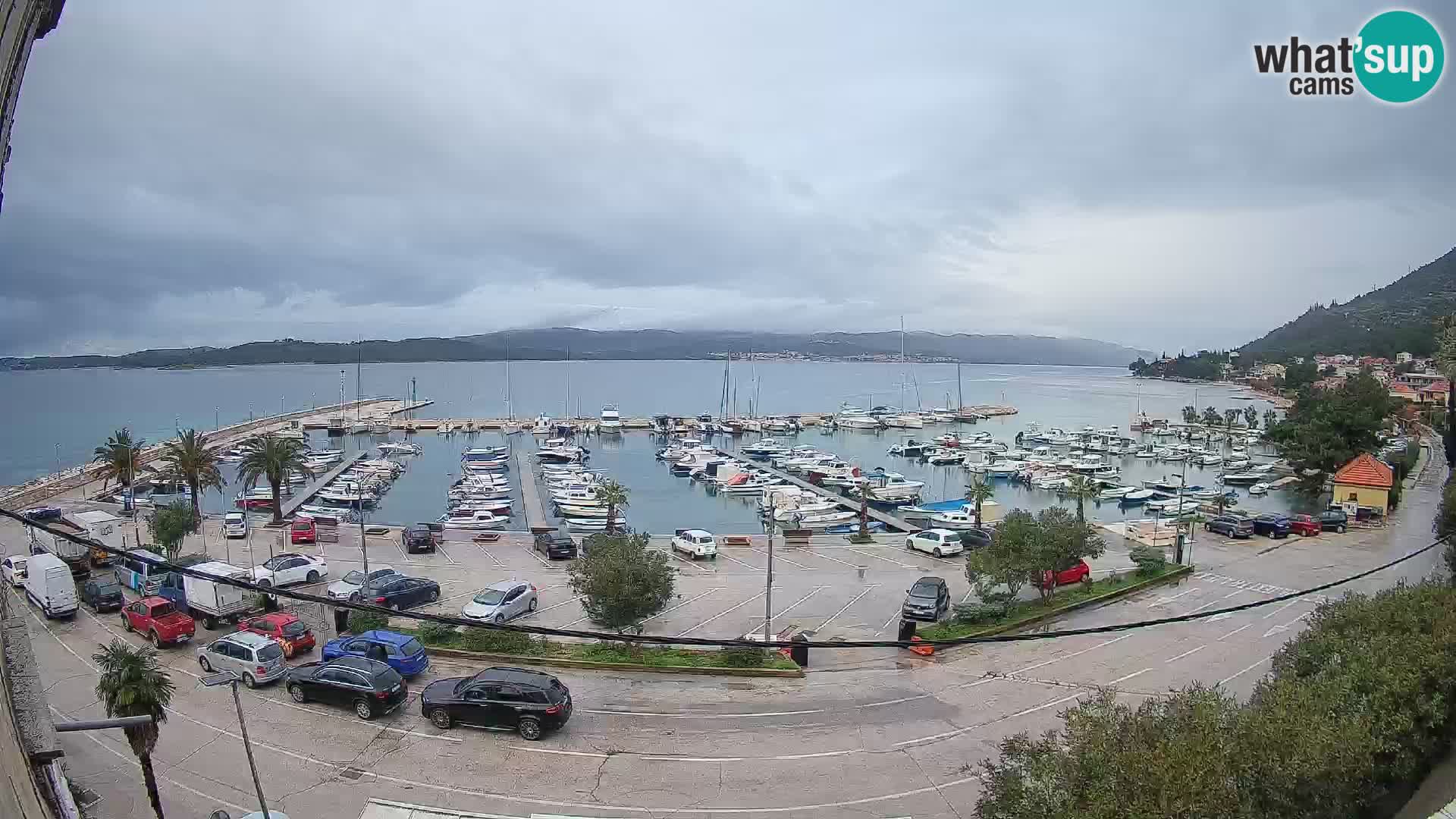 Webcam Orebić Uferpromenade – Fähre nach Korčula Live