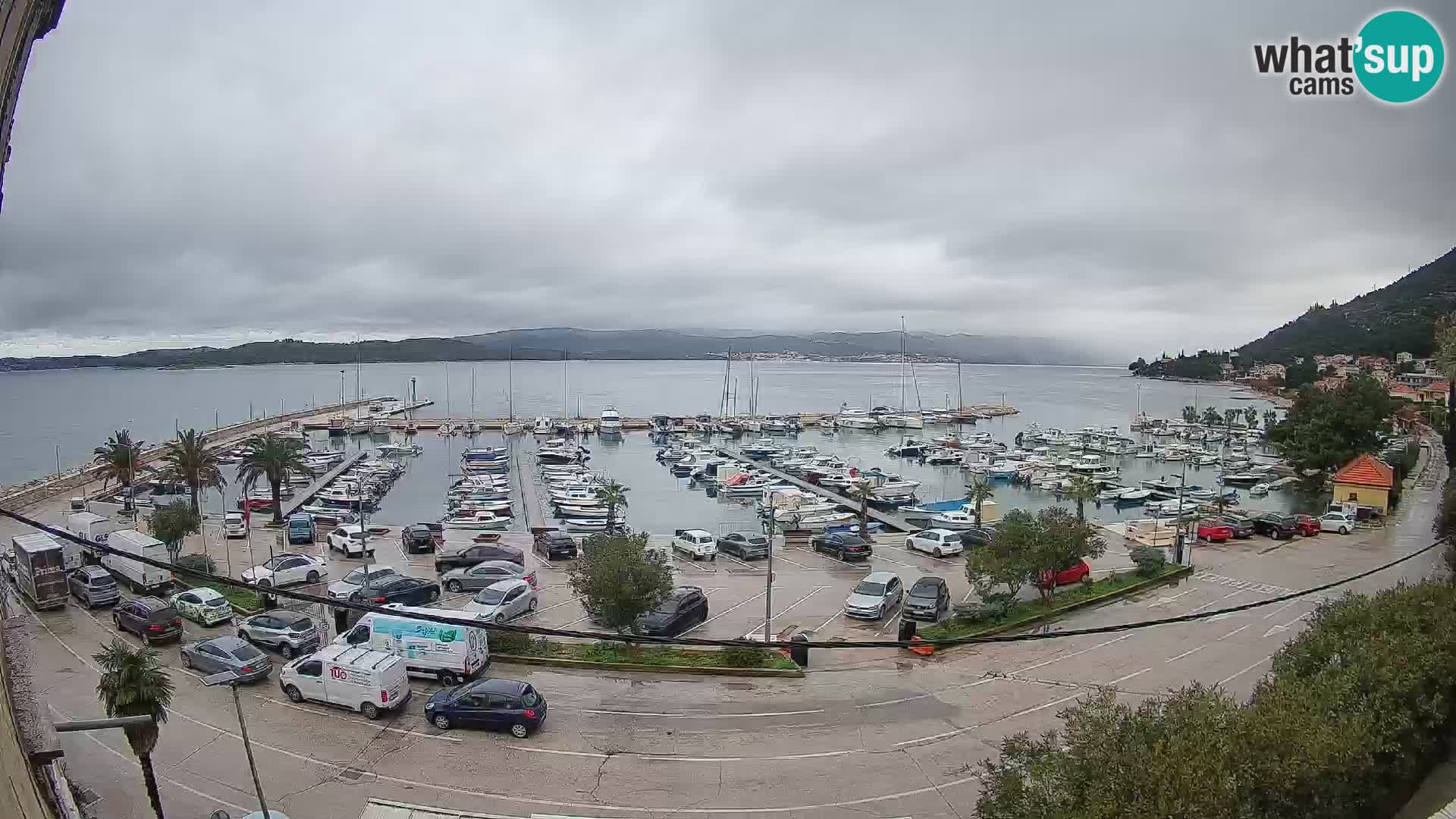 Webcam Orebić Riva – Ferry to Korčula Live