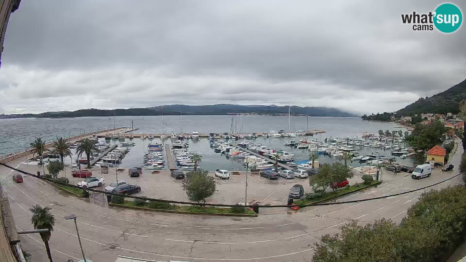 Webcam Orebić Riva – Ferry to Korčula Live