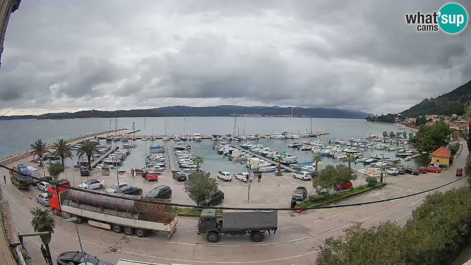 Webcam Orebić Riva – Ferry to Korčula Live