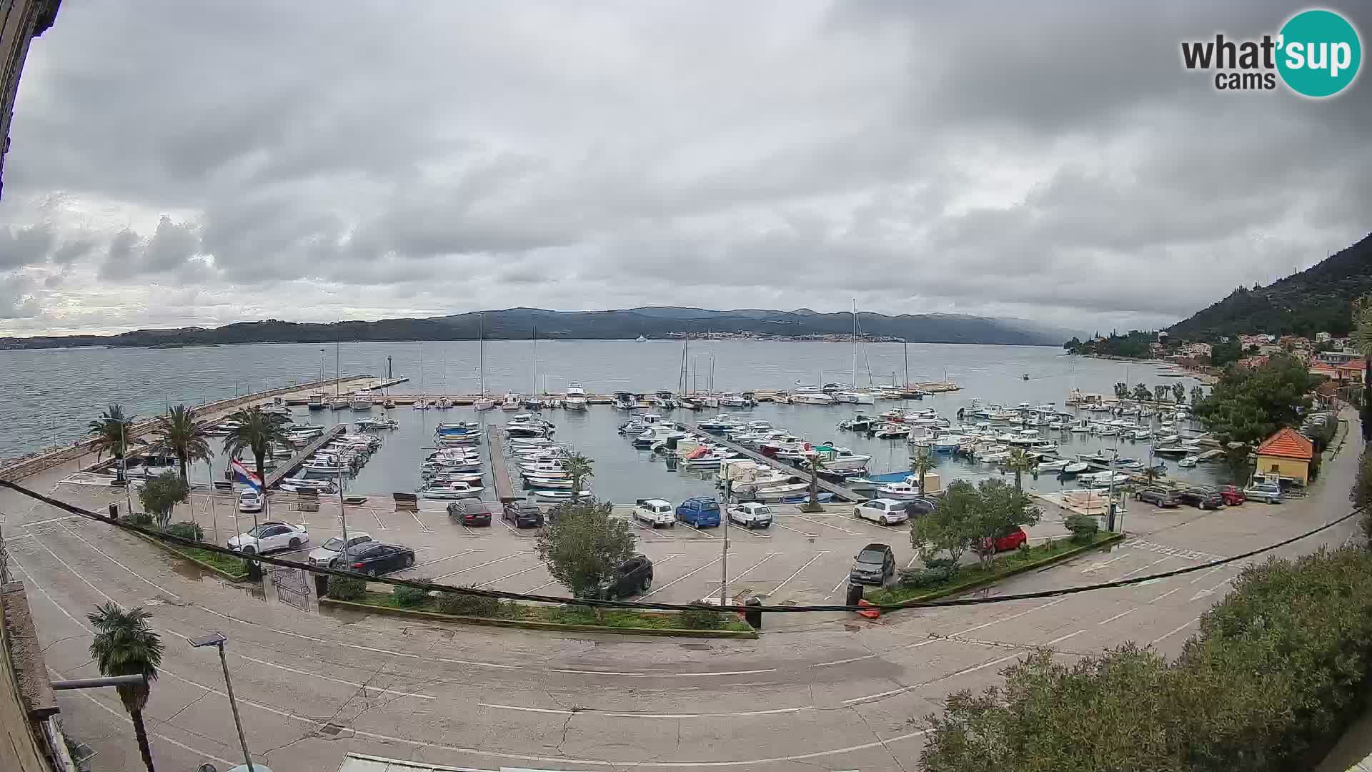 Webcam Orebić Riva – Ferry to Korčula Live
