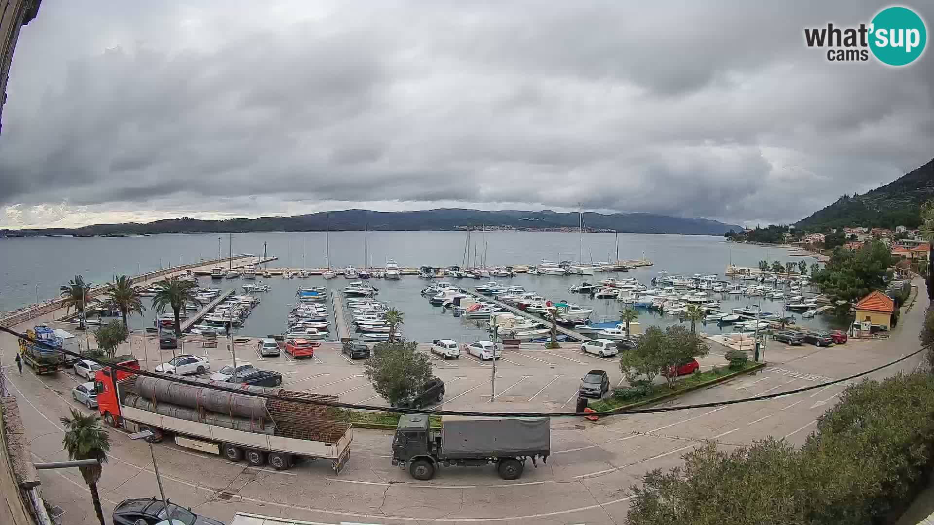 Web kamera Orebić Riva – Trajekt za Korčulu uživo