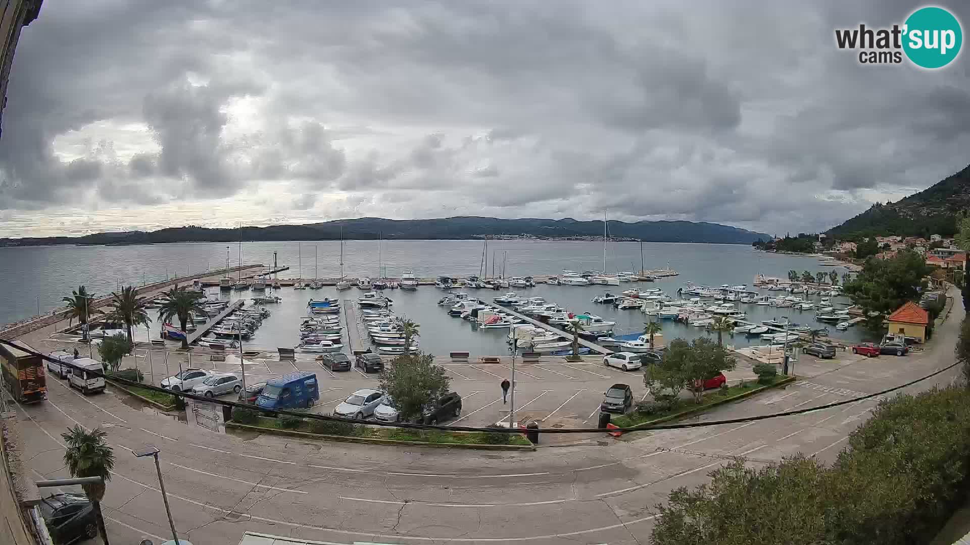Webcam Orebić Riva – Ferry to Korčula Live