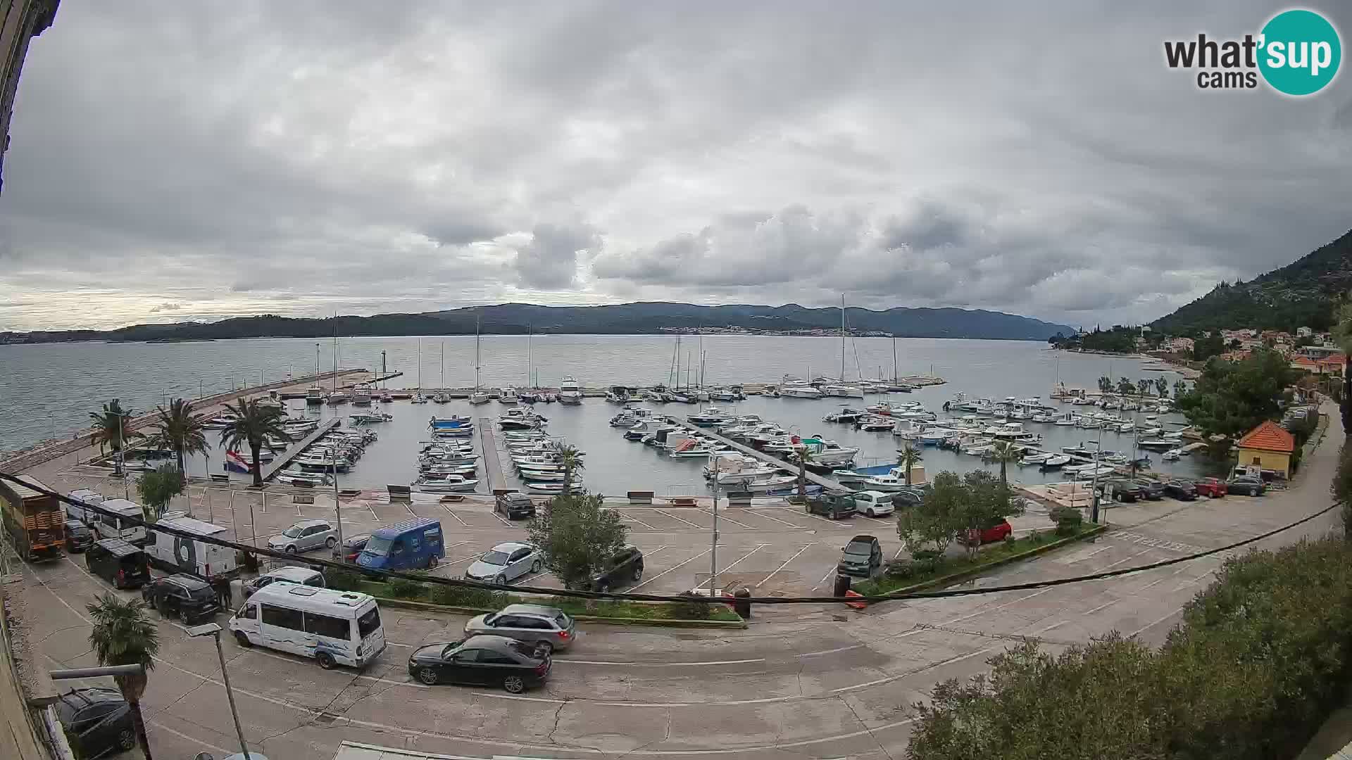 Webcam Orebić Riva – Ferry vers Korčula en direct