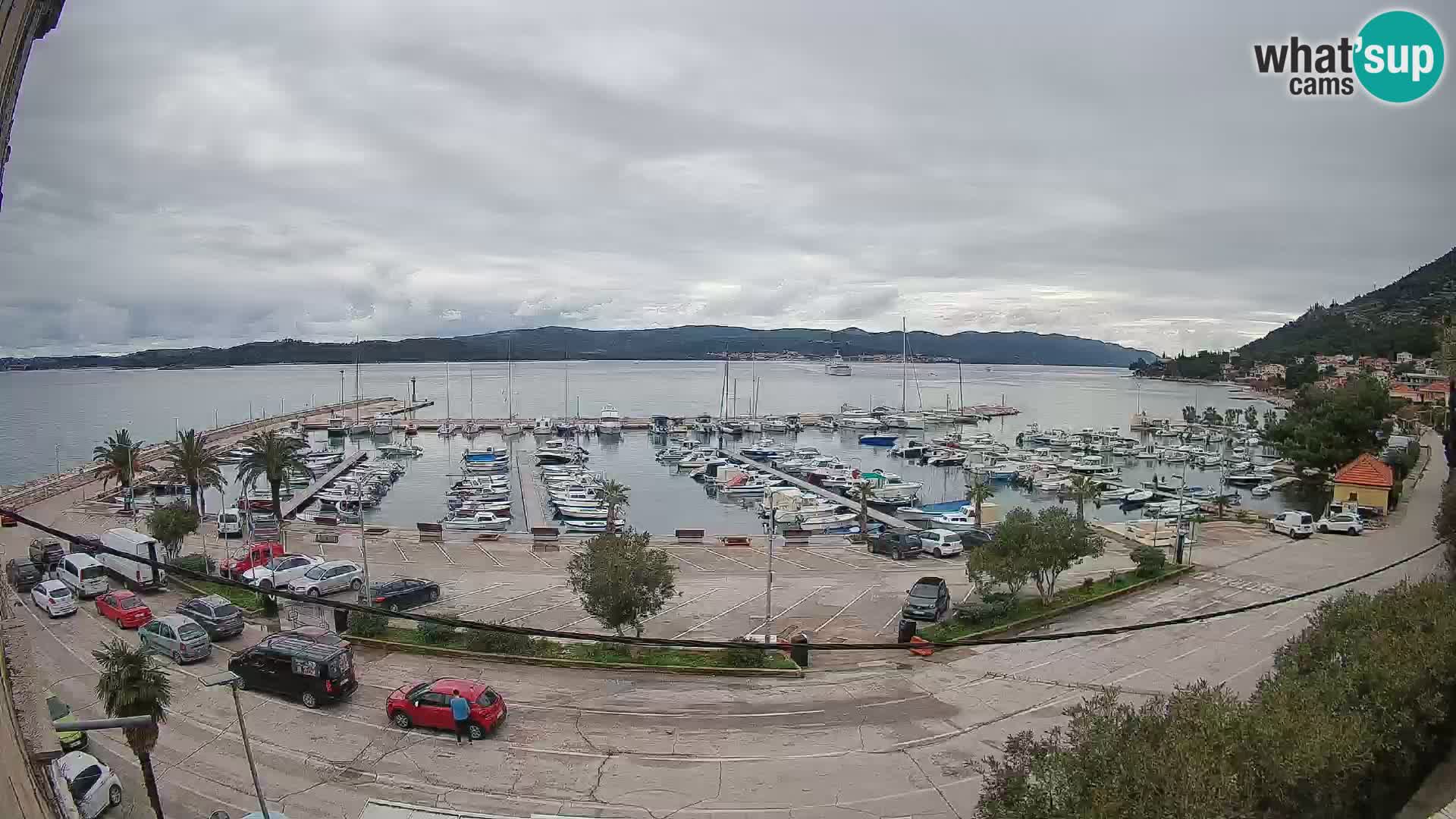 Webcam Orebić Riva – Ferry to Korčula Live