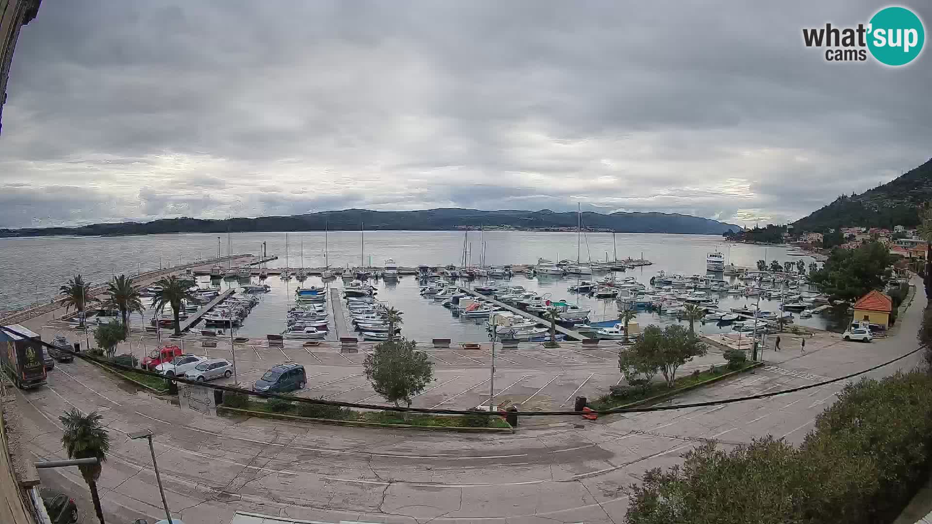 Webcam Orebić Riva – Ferry vers Korčula en direct