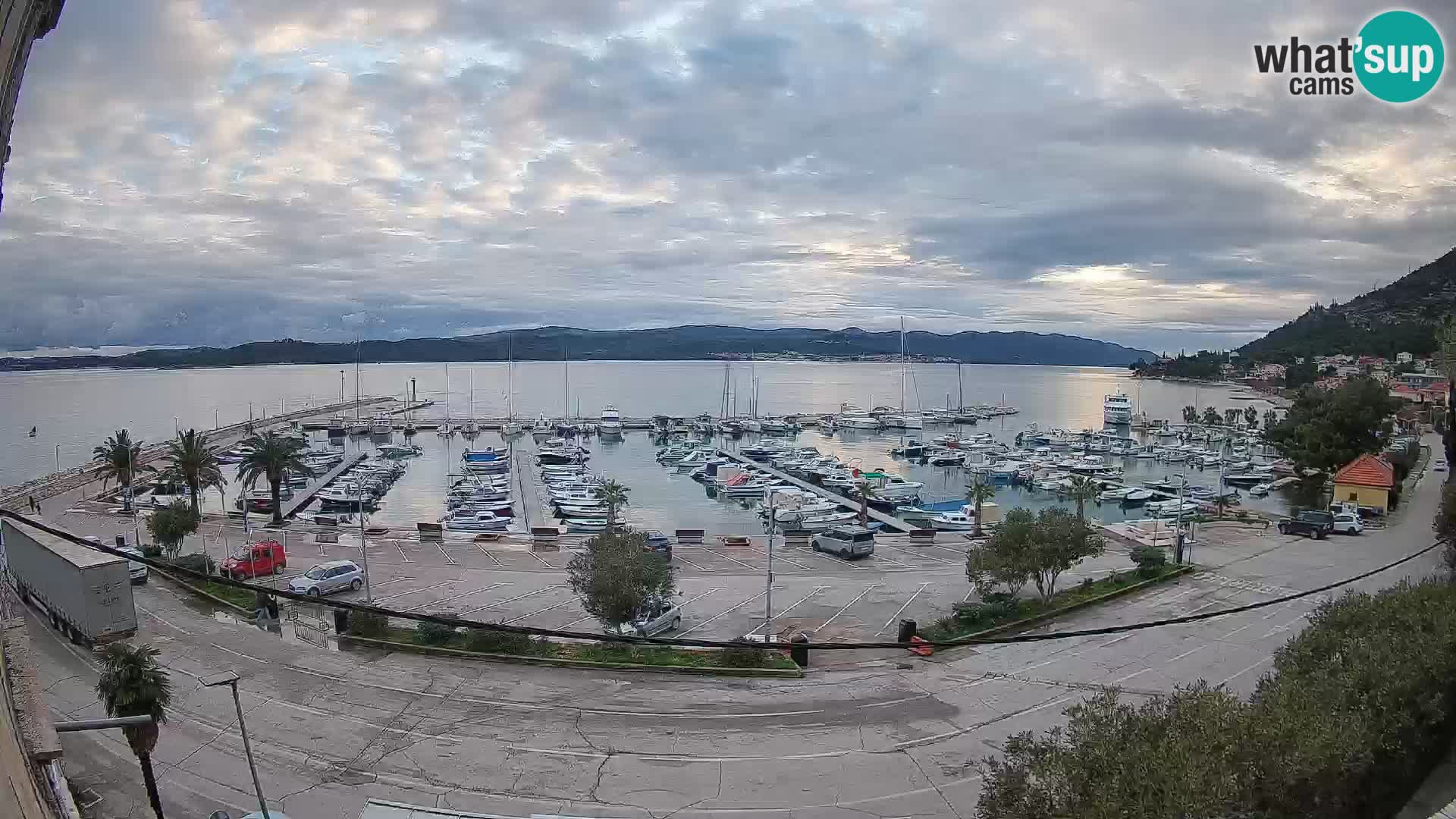 Webcam Orebić Uferpromenade – Fähre nach Korčula Live