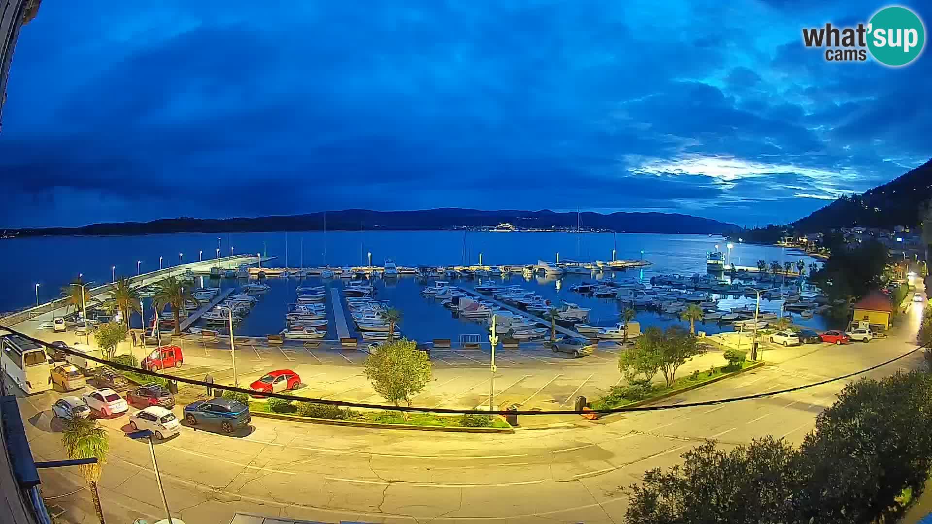 Spletna kamera Orebić Riva – Trajekt za Korčulo v živo