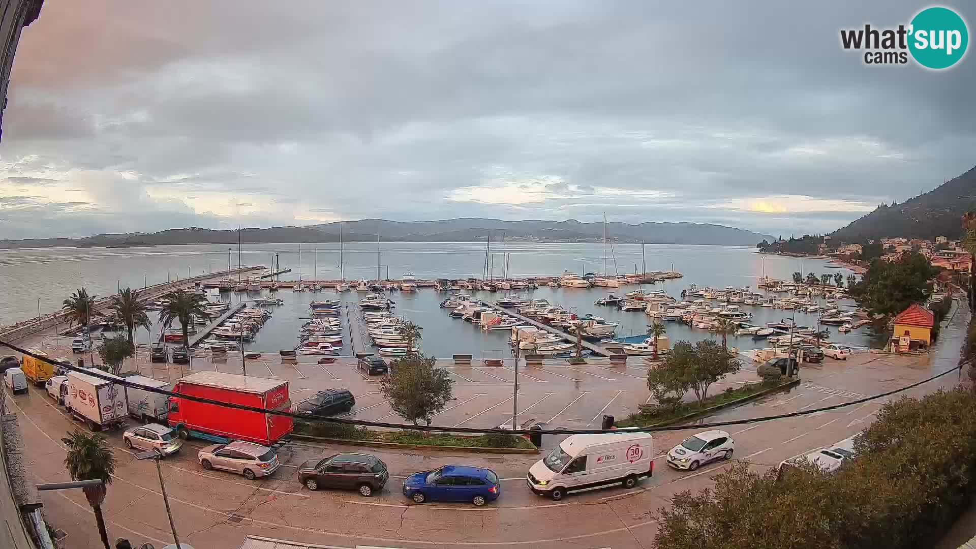 Webcam Orebić Riva – Ferry a Korčula en vivo