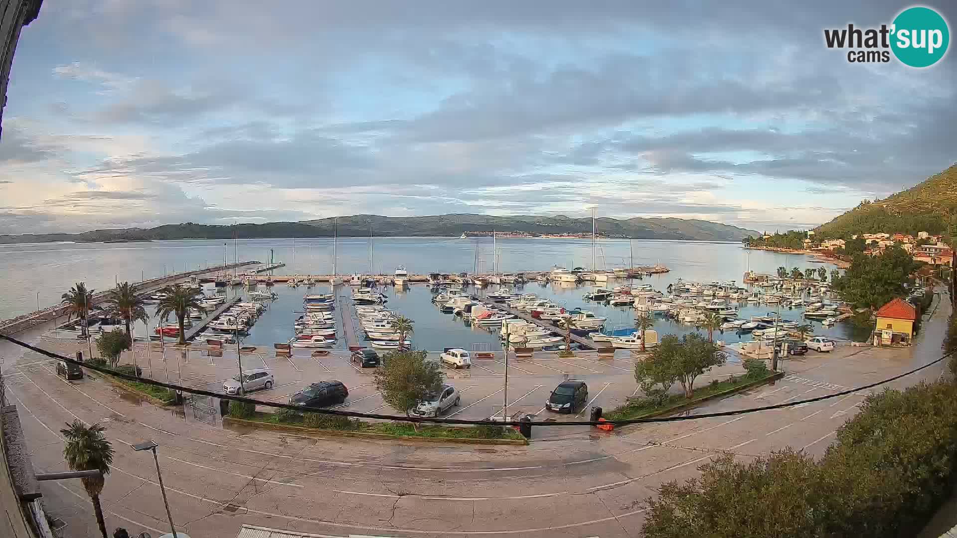 Webcam Orebić Riva – Ferry a Korčula en vivo