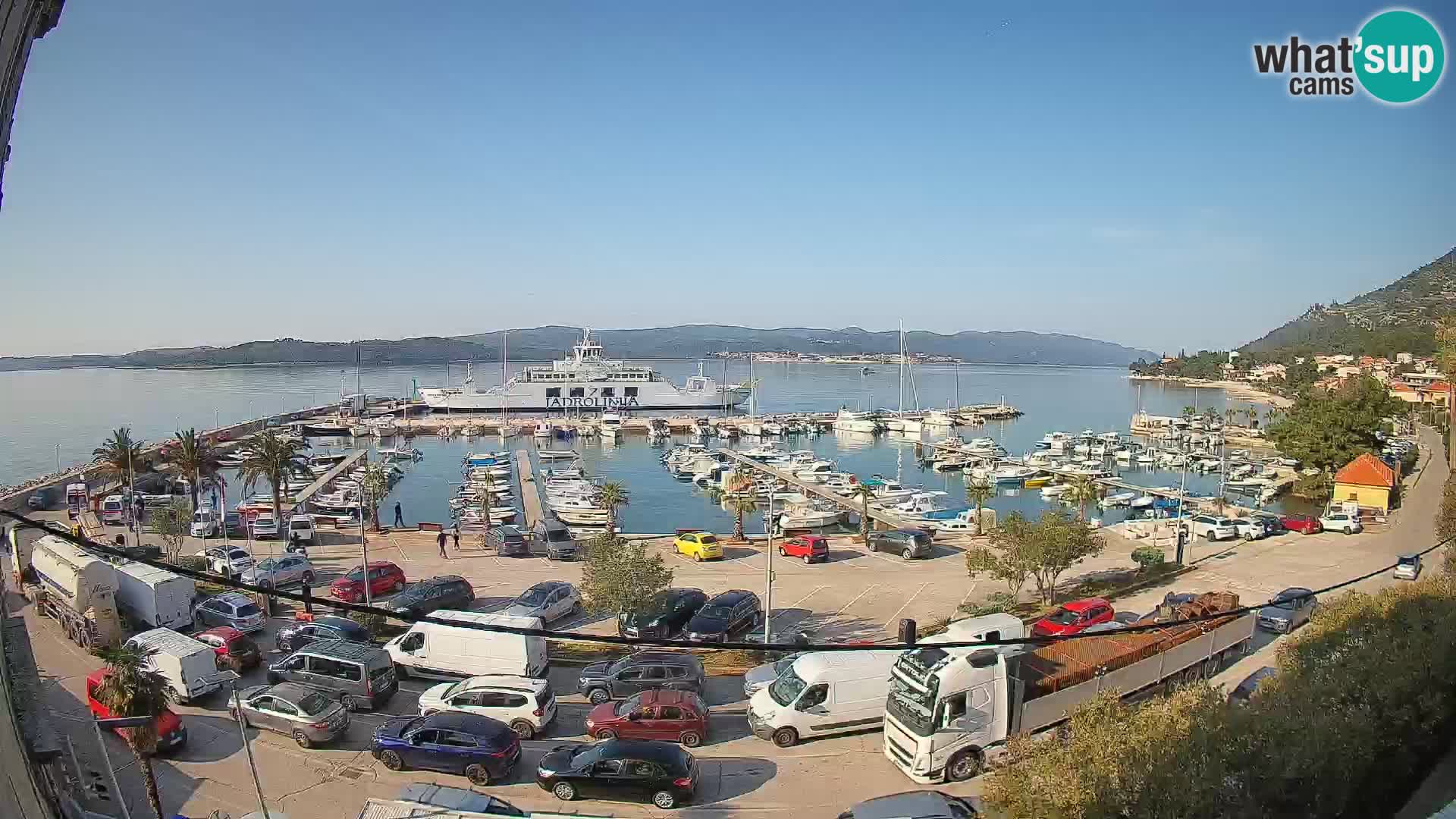 Webcam Orebić Riva – Ferry to Korčula Live