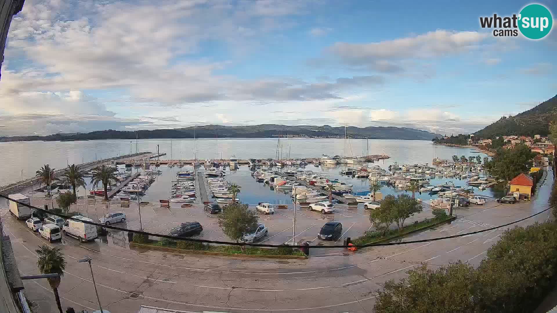 Webcam Orebić Riva – Ferry to Korčula Live