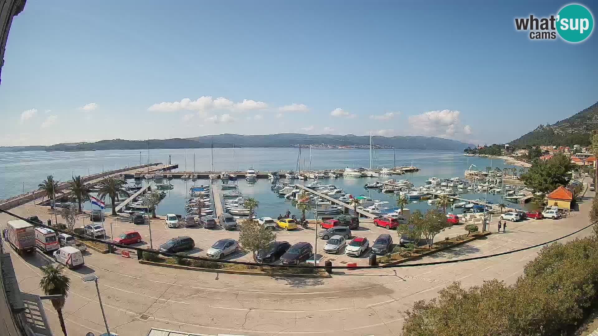 Webcam Orebić Riva – Ferry to Korčula Live