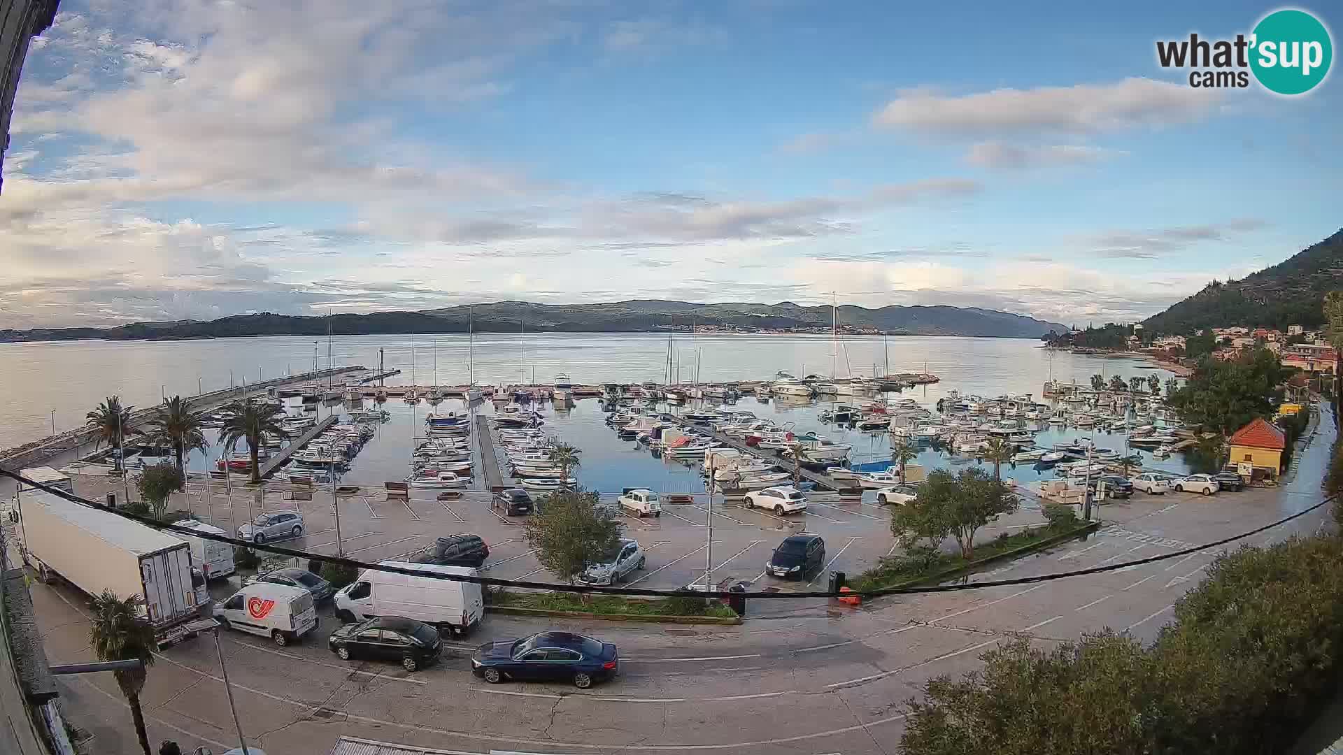 Webcam Orebić Riva – Ferry vers Korčula en direct