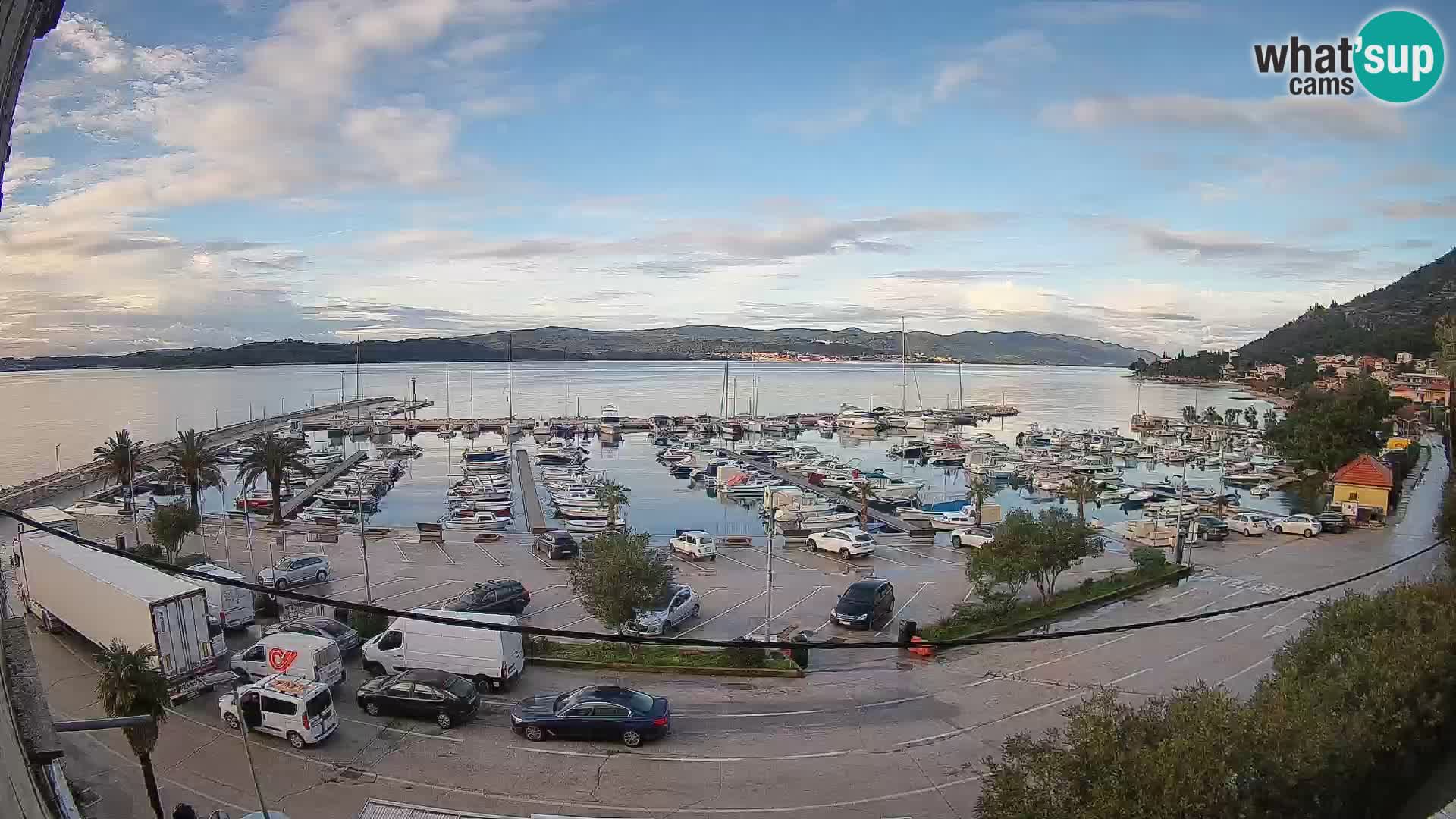 Webcam Orebić Riva – Ferry to Korčula Live