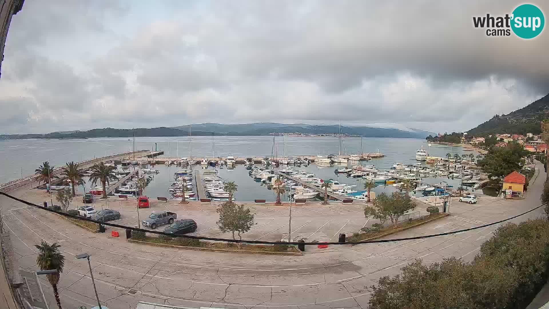 Webcam Orebić Riva – Ferry to Korčula Live