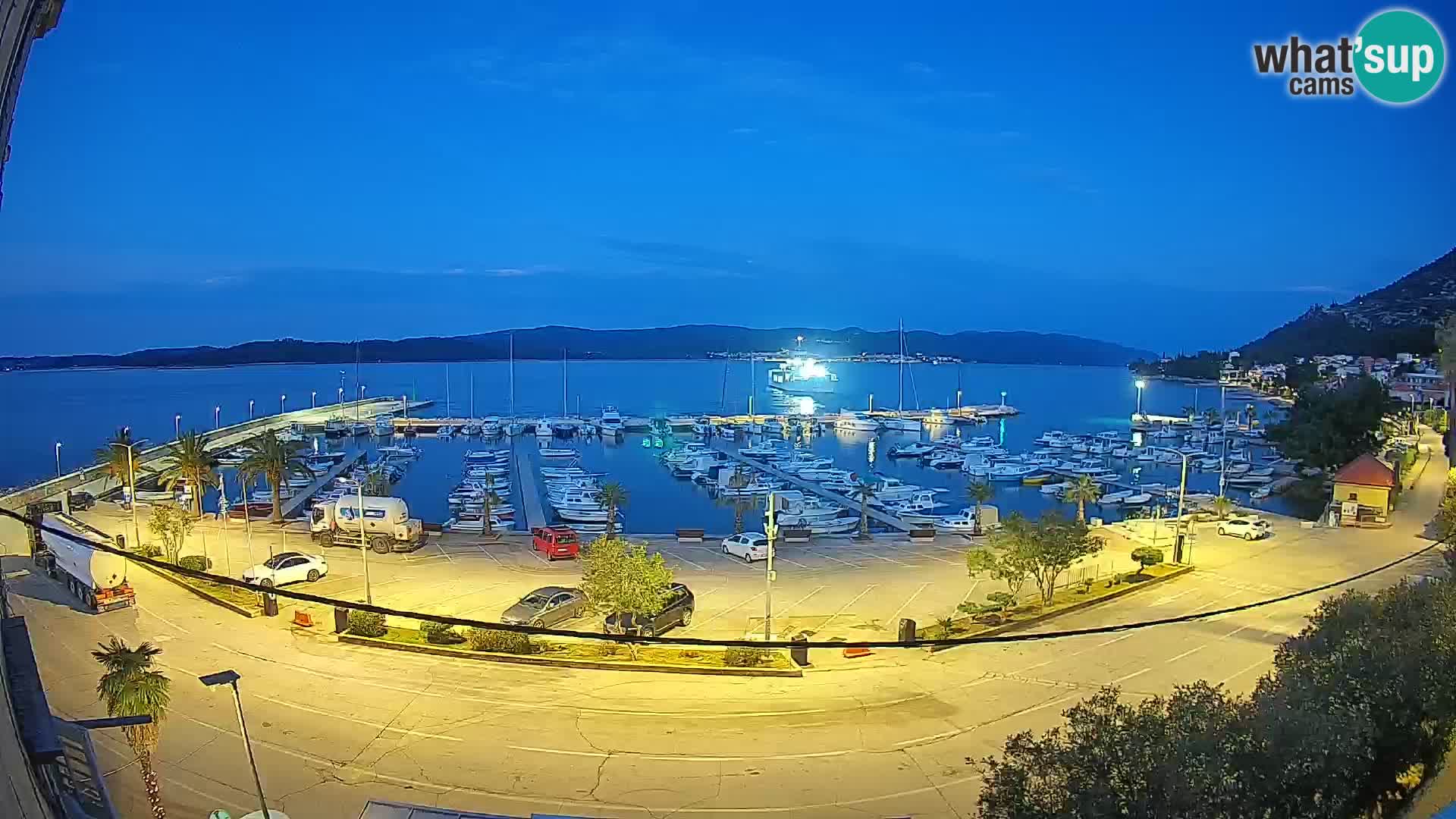 Webcam Orebić Uferpromenade – Fähre nach Korčula Live